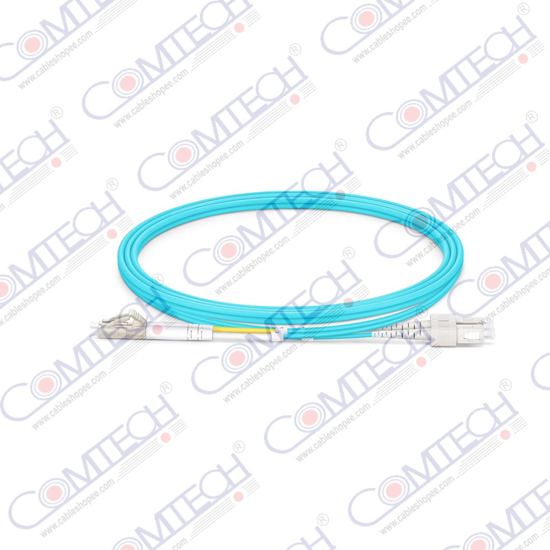 LC UPC Duplex to LC UPC Duplex, Multimode (OM4)LSZH 2.00mm